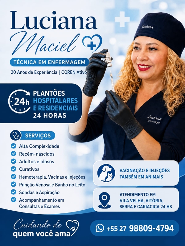 Luciana Maciel Técnica em Enfermagem