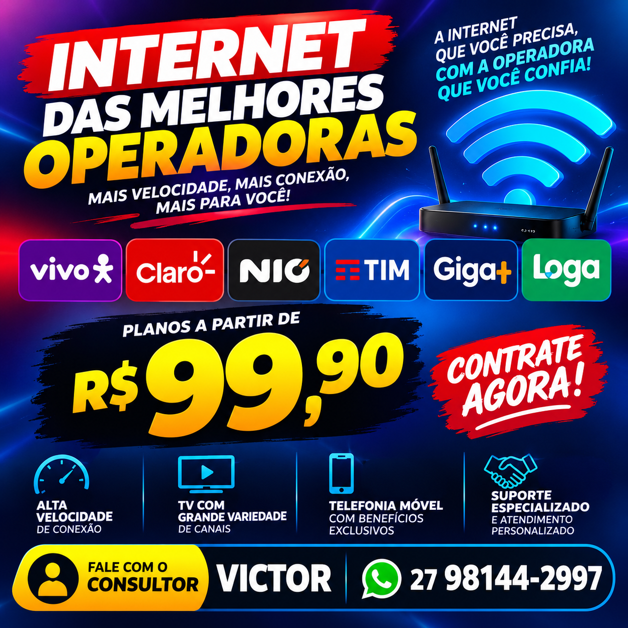 🌐 Internet A Partir de R$99,90