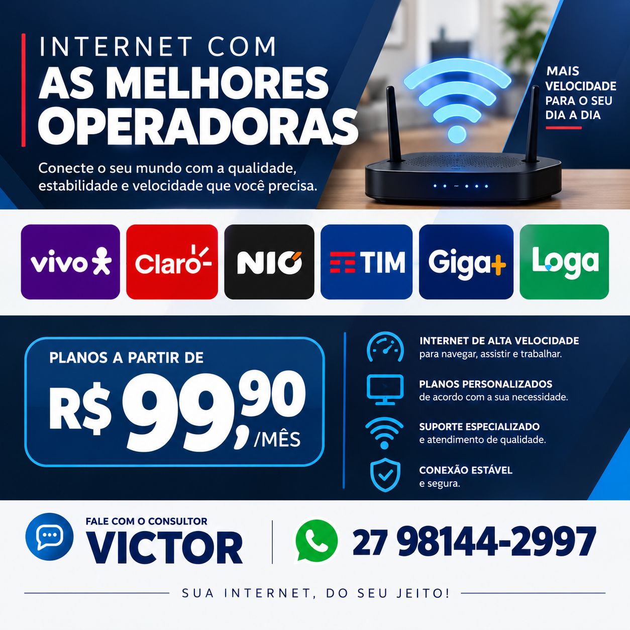 Internet Fibra Wi-Fi