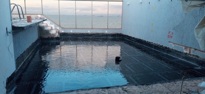 Impermeabilização em Área em Teste de Estanqueidade