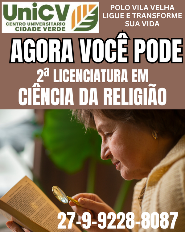 2ª Licenciatura Em Ciência da Religião - Semi-Presencial