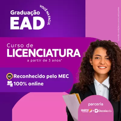 GRADUAÇÃO EAD LICENCIATURA EM LETRAS PORTUGUÊS E INGLÊS
